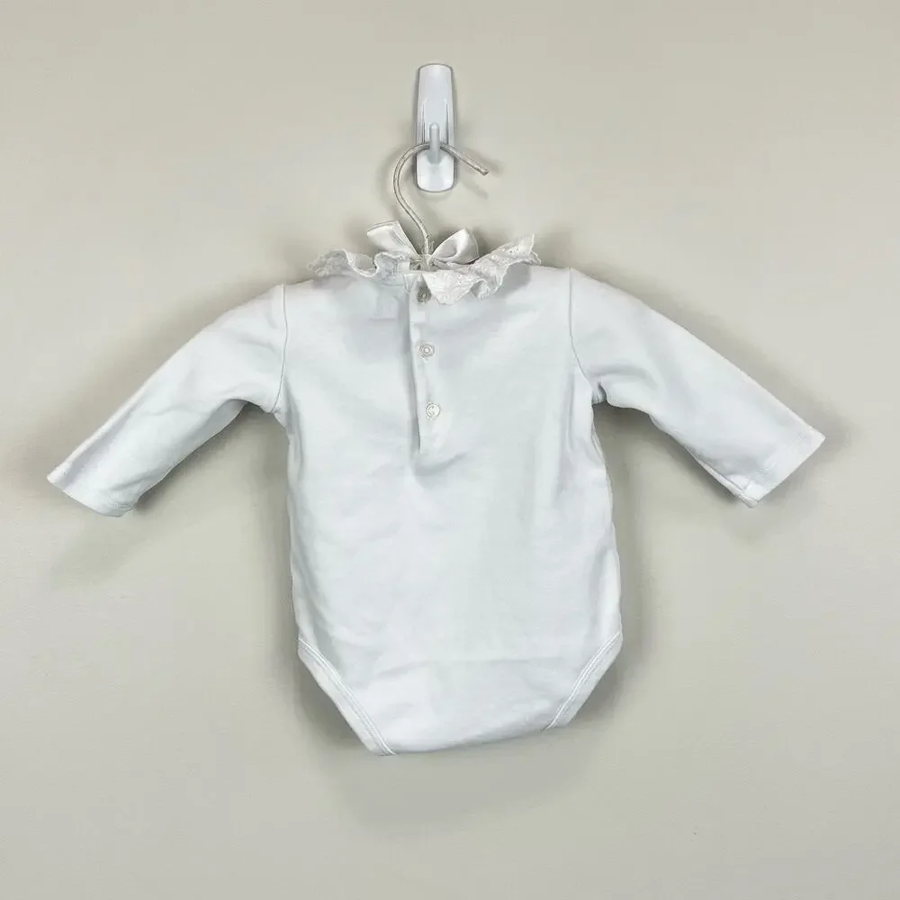 Ralph Lauren Eyelet Trim Interlock Bodysuit 3 Months